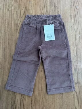 Beaufort bonnet Kids Corduroy Elastic-Waist Pants in Dusty Mauve